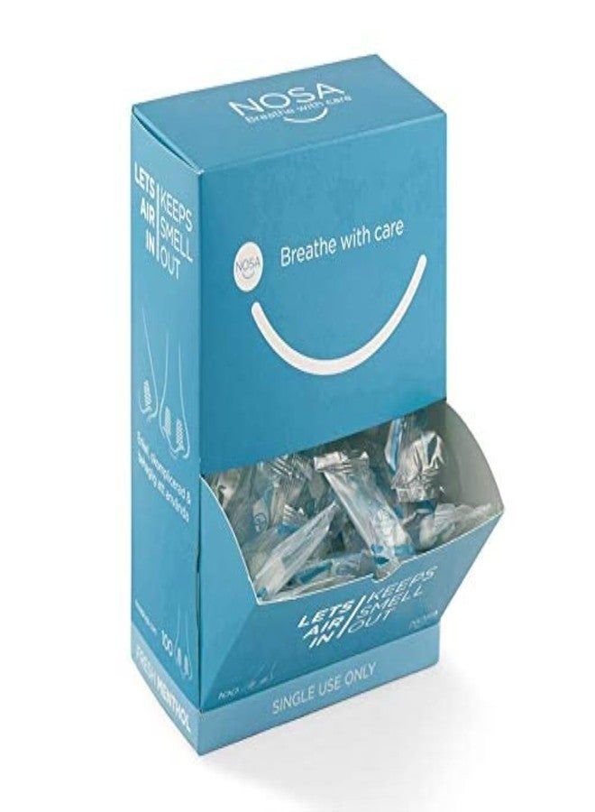 Rescue Essentials NOSA Mentholated Nose Plugs to Block Pungent Odors (Box of100) - Image 1